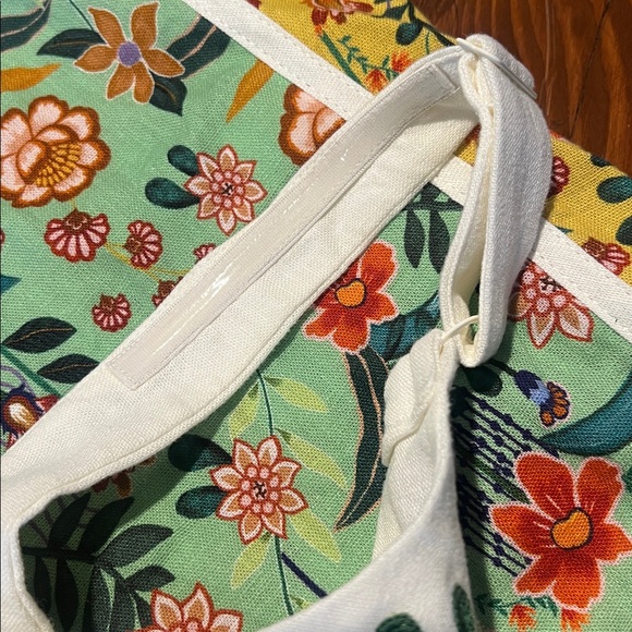 NWOT - Christian Lacroix - Floral Embroidered Strapless Linen Maxi Dress- Size 8 - Picture 7 of 12